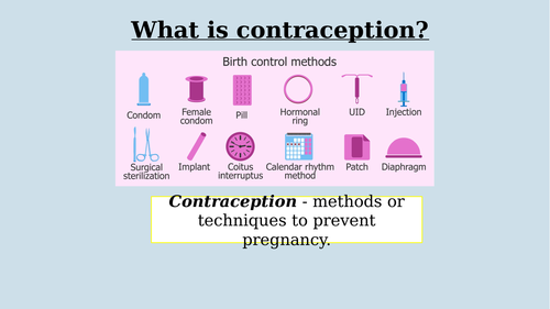 Sex and Contraception - tutor/assembly