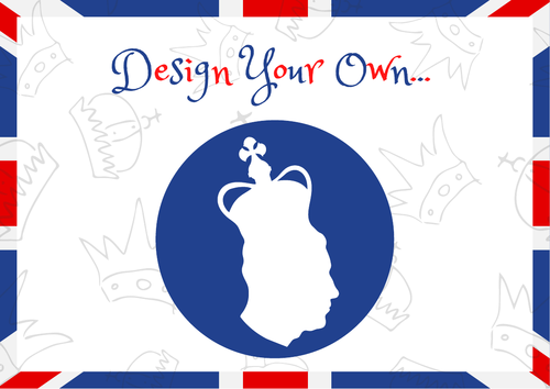 The King's Coronation Design Your Own.... Crown / Stamp/ Coin/ T-shirt/  Flag /Outfit/ X6 Designs. | Teaching Resources