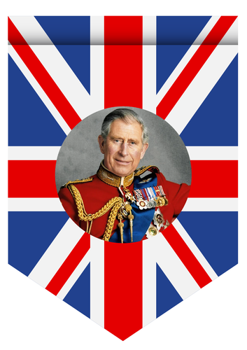 The King's Coronation Party Bunting / Union Jack Flag Decorations. 39X Bunting Design