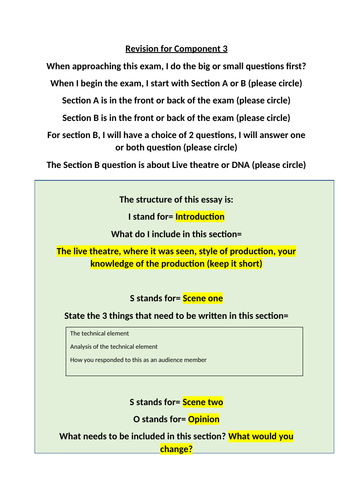 Revision booklet for C3 DNA EDUQAS