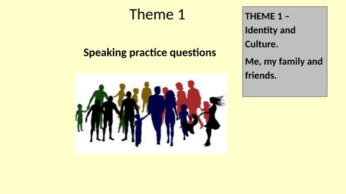 GCSE Speaking practice questions