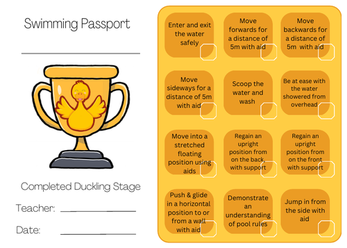 Swimming Passports/Stages