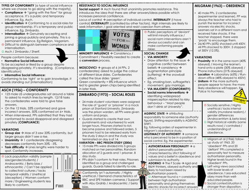 Social influence knowledge organiser