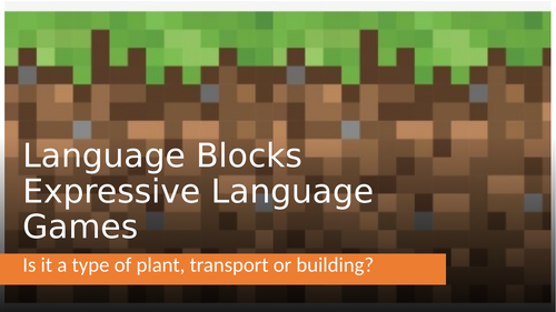 CATEGORY GAME- Speech Therapy/ DLD/ expressive language/ SLCN/ early talk