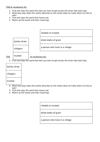 The Gentle Giant comprehension year 2