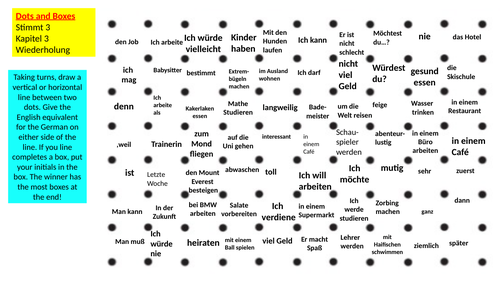 dots and boxes stimmt 3 Kapitel 3 - revision