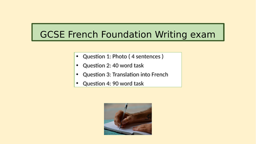 GCSE AQA writing revision (foundation and higher)