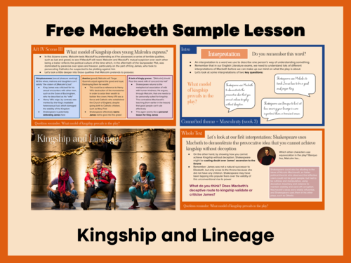 Macbeth Sample - Kingship and Lineage