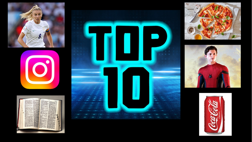 Fun Starter: TOP TEN LISTS!