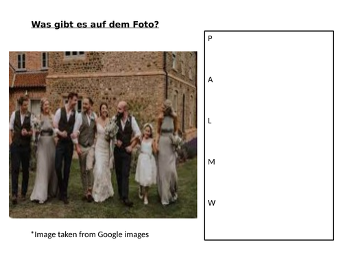 speaking/writing revision on Hochzeit- GCSE German - Feste/Feiertage