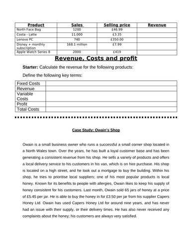 finance case study for interview