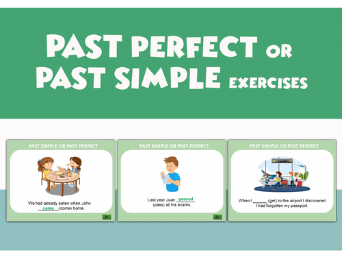 Past Perfect or Past Simple. PowerPoint. Distance learning.