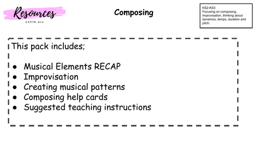 Improvisation and composition resource pack