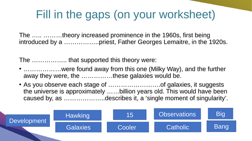 EDUQAS WJEC RS ROUTE B ORIGINS & MEANINGS - Catholic responses to Science