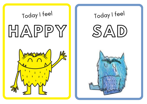 The Colour Monster Display Cards | Teaching Resources