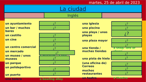 La ciudad GCSE