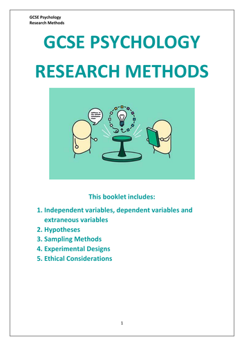 Research Methods: Designing Research Work Booklet
