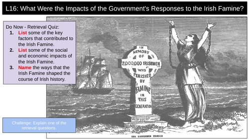 Irish Famine Impacts