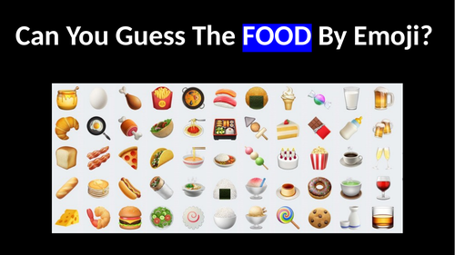 Can You Guess The FOOD By Emoji? (Fun Starter)