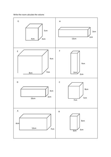 Volume Activities 2nd Level