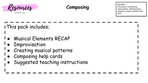 Improvisation and composition activities