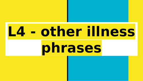 Other illness phrases