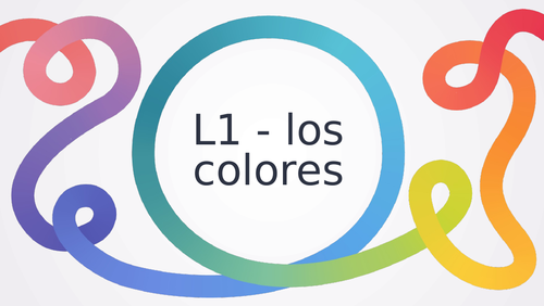 Spanish lesson on colours