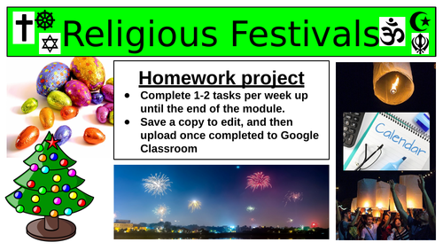 Festivals (Y7 Full Homework Project, RE)