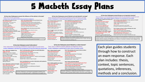 5 Macbeth Essay Plans