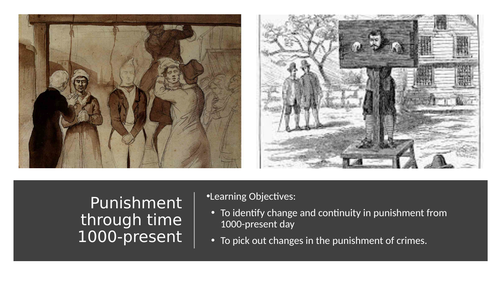 GCSE History Crime and Punishment revision  2- Punishment through time