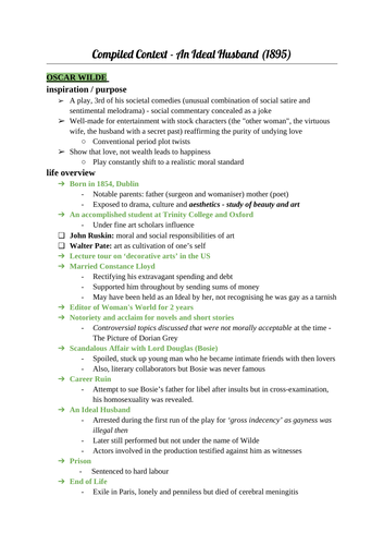 Paradise Lost & Ideal Husband Complete