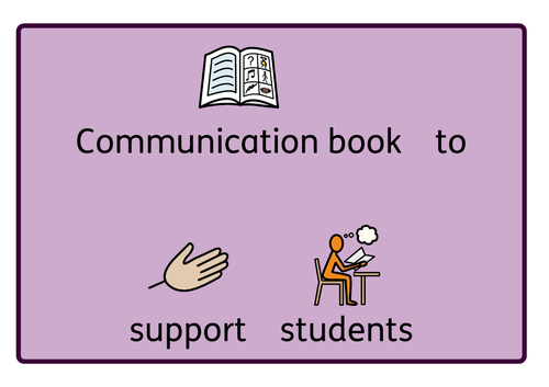 Visuals: Communication book symbols