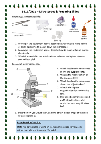 SB1b/CB1b - Microscopes Core Practical (Edexcel)