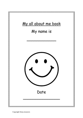 ALL ABOUT ME BOOK BOOKLET EYFS KS1