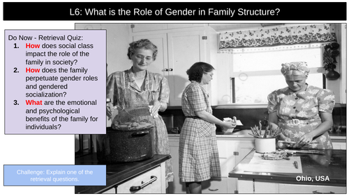 Role of Gender Family
