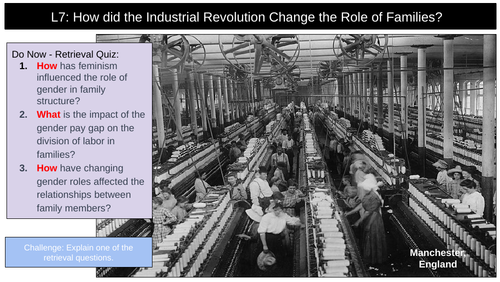 Industrial Revolution Families | Teaching Resources