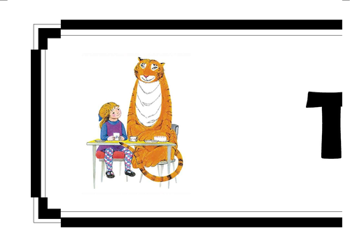 THE TIGER WHO CAME TO TEA HEADER BANNER AND BORDER