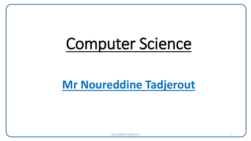 IGCSE CS Y10/11- Chapter 3 - Hardware and Chapter 7 - Algorithm design and problem-solving