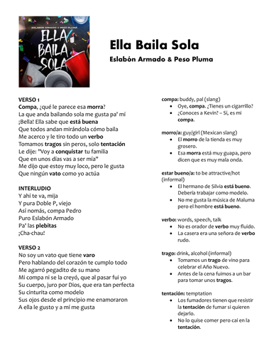 Eslab n Armado Peso Pluma Ella Baila Sola Song Lyrics