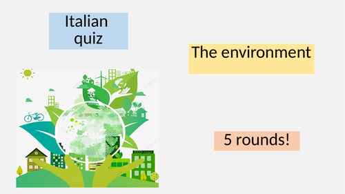 Italian Environment Quiz