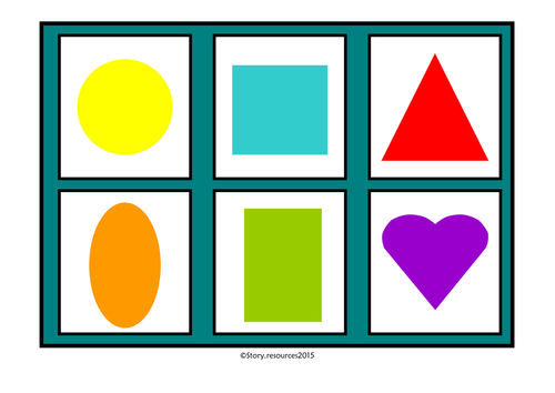 SHAPE BINGO EYFS KS1 MATHS GAME