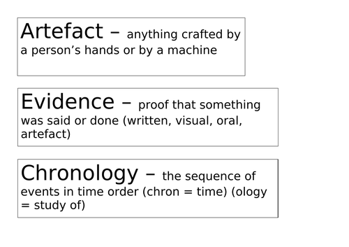 KS2 History Terminology
