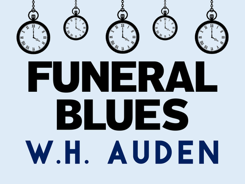 Funeral Blues: W.H. Auden