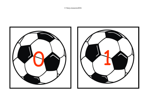 O TO 20 ON FOOTBALLS EYFS MATHS NUMBERS