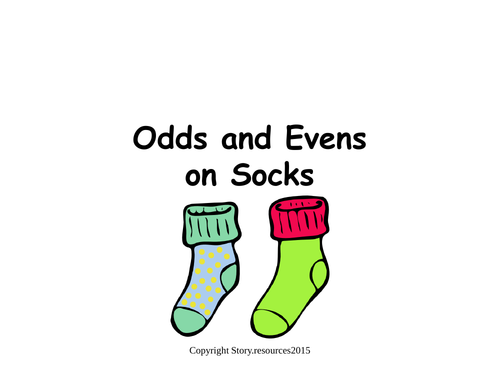 ODDS AND EVENS ON SOCKS EYFS NUMBERS MATHS KS1