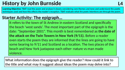 History by John Burnside A Level Lesson