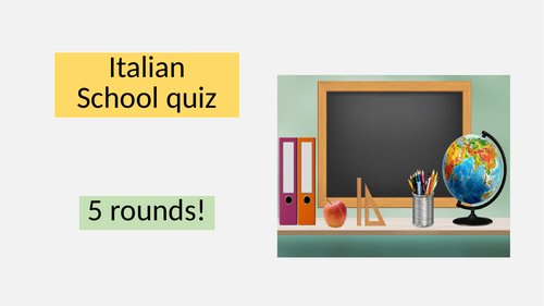 Italian School Quiz