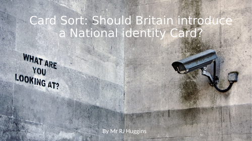 Card Sort: Should Britain introduce a National Identity Card?