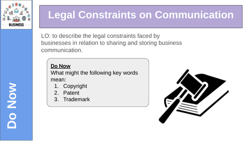 Legal Constraints on Communication Business