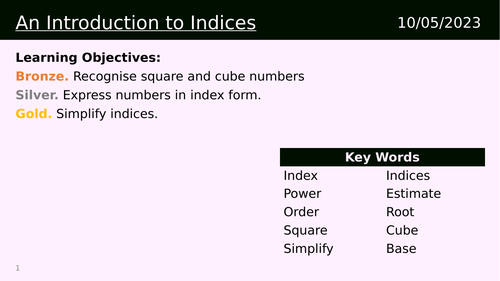 An Introduction to Indices